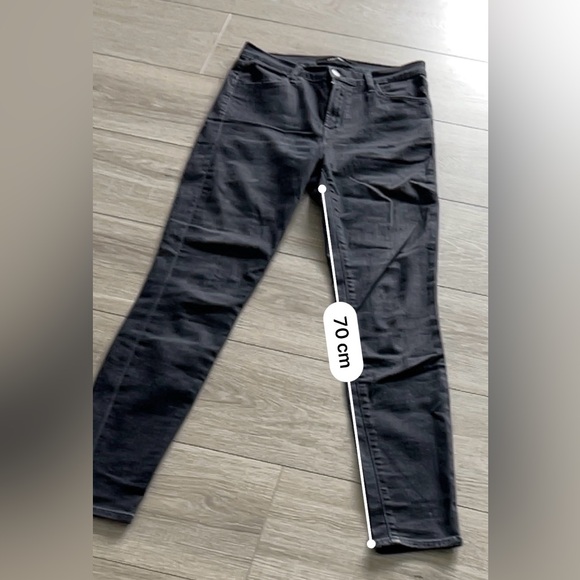 J BRAND Maria High Rise Skinny Jeans - Black Denim - Size 27 - Picture 6 of 9